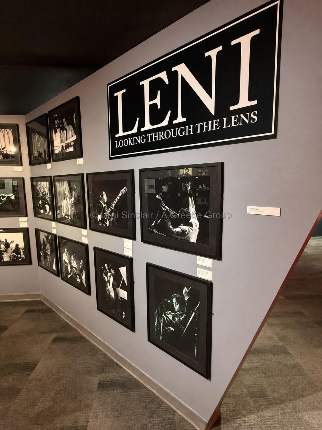 LENI: Looking Through the Lens exhibition wall installation